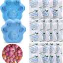 WiseFresh 5 Gram Ethylene Gas Absorber Packet, Vegetable & Fruit Fresh Produce Protector, Food Freshness Extender, Fresh Fruit Preserver, Vegetable Saver (5 Gram, 30Pcs+2 Canisters)