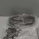 SPT-1 100 ft 18/2 Wire with 6 Plugs, 18 AWG for LED Lighting, Residential & Commercial, Brown