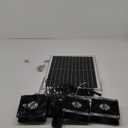 Solar 3 Fan Kit for Intake or Exhaust air, 25W Solar Panel Powered Fan for Chicken Coop, Greenhouse, Outdoor Solar Fans with 15 ft Cord, IP67 Waterproof, 3500RPM