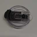 2-in-1 Replacement Lid Press-In Leakproof Flip Straw & Sip Top, Compatible for Yeti 30oz/35oz/42oz Tumbler Lids, Fit for Hydraflow/Hydrapeak 40oz and REDUCE 40oz/50oz Tumblers (Black)