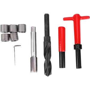 Helicoil Thread Repair Kit M18x1.5 Female Thread Repairing Assortment (10 Pcs) Thread Metric Inserts Repair Kits for Auto Repairing Hand Tool