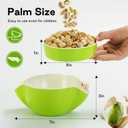 LivLab Mker Snack bowls for adults, Pistachios bowl with shell storage, Nut bowl sunflower seed spit cup, can berry serving dish, Green