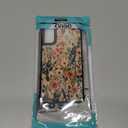 for Samsung Galaxy S21 Case,Soft Silicone Shockproof Bumper Camera Protection Phone Case-Dark Embroidery Flower