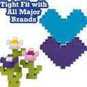 1000 Pieces Friends Pastel Building Block Bricks - 10 Colors, 9 Shapes & 54 Roof Pcs - Compatible & Tight Fit w All Major Brands - Great for Activity Tables & Creativity at Home - Kids Birthday Gift