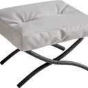 IBUYKE 11.8 H Folding Footrest Stool, Rectangle Small Foot Stool Accent Ottoman for Lazy Chair, Modern Portable Ottoman Foot Rest for Living Room Bedroom, Grey WBD020G