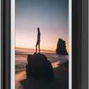 Golden State Art, 13x19 Picture Frame - Displays 11x17 Photo with Mat or 13x19 Without Mat, Wide Moulding Solid Wood Frame for Wall Display, Black