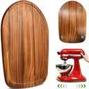Mixer Slider for Kitchenaid Mixer 4.5-5 Qt Tilt Head Stand Mixer Pine Wood Countertop Appliance Sliding Tray Mover Sliding Caddy for Kitchen Aid Slider Mat Accessories Attachments Brown