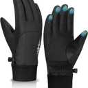 rivmount Snow Winter Gloves with Waterproof/Touchscreen/Thermal Warm, Glove for Cold Weather Running, Cycling, Ski, Women Men (XX-Large, Black)