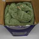 MIULEE Pack of 2 Christmas Couch Pillow Covers 18x18 Inch Moss Green Farmhouse Decorative Throw Pillow Covers with Stitched Edge Soft Chenille Solid Dyed Pillow Covers for Sofa Bed Living Room