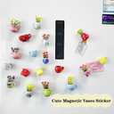 3 x 6PCS Mini Vase Magnets for Fridge - Ceramic Magnetic Vases Sticker for Refrigerator - Cute Funny Flower Vases Refrigerator Magnets