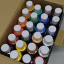 AnyMark Acrylic Paint Set, 24 Classic Colors with 10 Brushes, 2 fl oz/60ml Bottles, Art kit Painting Supplies for Kids Adults Canvas, Rock, Wood