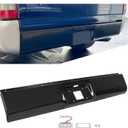 ECOTRIC Rear Steel Roll Pan Bumper License Plate LED Light Compatible with 1999-2007 Chevy Silverado & GMC Sierra 1500 2500 3500 Pickup Trucks