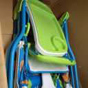 Cosco Kids Simple Fold Folding High Chair for Babies and Toddlers (from 6 Months to 50 lbs) Simple Fold Deluxe with 3-Position Tray, Portable High Chair, Monster Syd