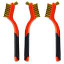 3Pcs Small Brass Wire Cleaning Brushes Set for Rust Removal in Holes