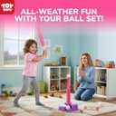 TOY Life T Ball Set for Kids 3-5 5-8, Toddler Baseball Set for Girls, T Ball Stand Sets, Tball Bating Tee Outdoor Indoor Toys for Toddler Girls