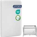 ANGELBLISS Pack and Play Mattress - 1.5" Thick Mattress Pad for Infants to Toddlers, Dual Sided Comfort Gel Memory Foam Mattress with 3D Quilted Breathable Cover