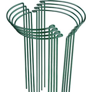 LEOBRO Plant Support, 8 PCS Peony Cages and Supports, Metal Plant Stakes, Plant Supports for Indoor Plants, Outdoor Plants, Monstera Hydrangea Support Cage, 10" W x 24" H