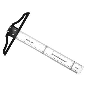 Pacific Arc 24 Inch T Square, Traditional Acrylic Graduated in Inch and Metric, Detachable Head