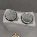 Set of 2 Glass Carafe with Lids, 1 Liter Water Pitcher Carafe for Mimosa Bar, Brunch, Cold Water, Beverage, Wine, Iced Tea, Lemonade - 2 Wooden Chalkboard Tags Included