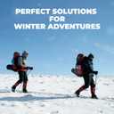 City Spikes Ice Snow Grips - Non-Slip Rubber with TPR Strap 10 Stud Spikes, Traction Crampons for Hiking Walking on Snow & Ice