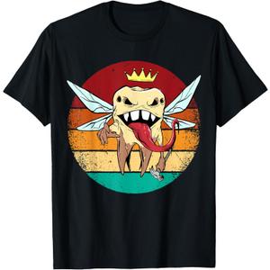 Creepy Tooth Fairy Halloween Dentist Costume Scary Gothic T-Shirt (Small)