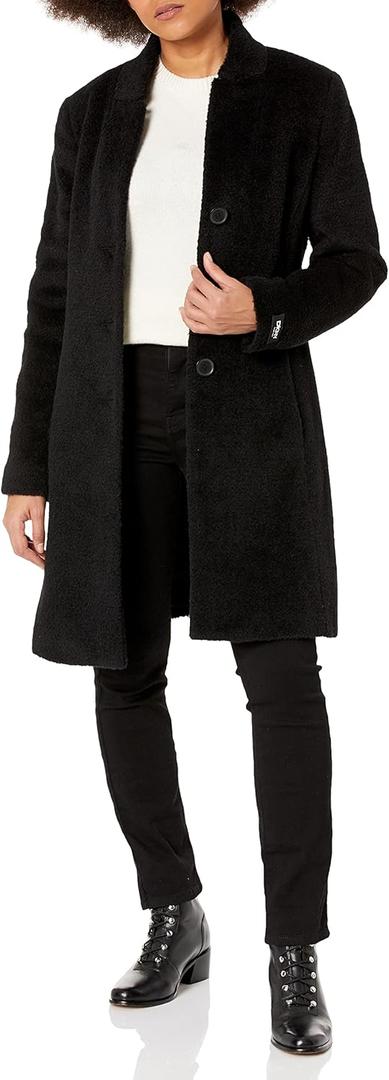 DKNY womens Softshell Jacket (8X, Black)