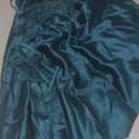 Avidlove Women Lingerie V Neck Sexy Nightwear Satin Sleepwear Lace Chemise Mini Babydoll Nightgown (Medium, Peacock Blue)