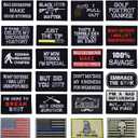 Tactical Morale Embroidered Patch,24pcs Military Funny Slogan Hook and Loop Patches for Cap,Bag,Backpack,Hat,Helmet,Gear,Uniform,Motorcycle Biker Vest