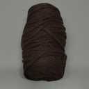 Makromecity, Single Strand Macrame Cord 3 mm x 100 Yards (300 feet) 3mm Single Twisted Bitter Coffee Cotton Cord for Macrame Art & Crafts for Wall Hangings Recycled Cotton (Bitter Coffee, 1 Skein)