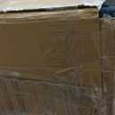 Signature Design by Ashley Cashton Contemporary Accent Ottoman with Faux Wood Finished Exposed Feet, Foam Cushion, Crosshatched Upholstery, 30" by 24", Blue