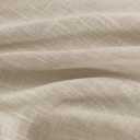 2 x NICETOWN Privacy Sidelight Curtain Short - 40 inches Length Semitransparent Faux Linen Privacy with Enough Light French Door Panel Curtain with Tie Back (Taupe, Sold Individually, 30 inches Wide)