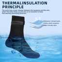Neoprene Socks 3mm Wetsuit Socks Anti-Slip Keep Warm Diving Socks Swim Socks Water Sport Swimming Surfing (Black, XL)