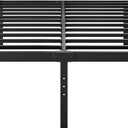 Hunlostten 18in Full Size Bed Frame No Box Spring Needed, Heavy Duty Metal Platform Bed Frame Full with Round Corners, Easy Assembly, Noise Free, Black