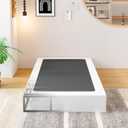EMODA 8 Inch Twin Box Spring Heavy Duty Metal Mattress Foundation Bed Base with Fabric Cover, Easy Assembly