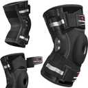 NEENCA Professional Knee Brace, Hinged Knee Support for Women & Men Relief, XXX-Large, Black - Single