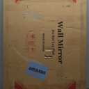 White Wood Mirror for Bathroom,Rectangle Rustic 24 x 36 inch Vanity Mirror for Wall,Wooden Wall-Mounted Hanging Mirror for Entryway,Bedroom or Living Room