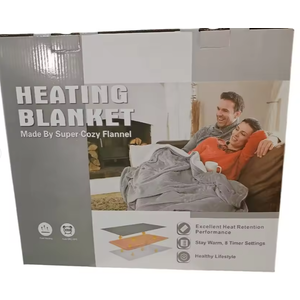 220V/110V Wearable Electric Heated Blanket With Foot Pocket Electric Snuggle Throw Blankets