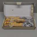 Bamboo Handle Silverware Set, 24-Piece Flatware Set for 6, Stainless Steel Cutlery Eating Utensils Include Forks Spoons and Knives for Daily Use and Party, Reusable and Modern Design