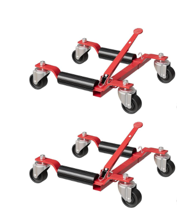 Garvee Car Dolly Jack Set of 2, Mechanical Wheel Dolly 6000LBS Capacity