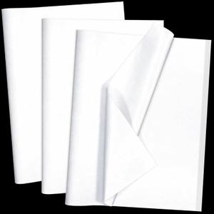100 Sheets White Tissue Paper Artdly 14 x 20 Inches Recyclable White Wrapping Paper Bulk for Weddings Birthday DIY Project Festival Wrapping Crafts Decor