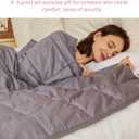Hiseeme Soft Weighted Blanket for Adult (15lbs, 48''x72'') Evenly Distributed Weight - Enjoy Natural Deep Sleep (Dark Grey)