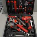 Tool Set - 8V Cordless Drill Set, 132 Piece Home Tool Set With Hand Drill, Tool Kit for Women & Men, Perfect for Homeowner, Diyer, Handyman
