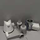 Rotary Cheese Grater with Handle, Kitchen Speed Hand Crank Vegetable Slicer, Potato Hash Brown Shredder Spinning Nut Grinder with 3 Replaceable Stainless Steel Drum Blades (White)