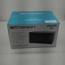 Emerson MW7302B Compact Countertop Microwave Oven with Touch Control, LED Display, 700W, 10 Power Levels, 6 Auto Menus, Glass Turntable and Child Safe Lock, 0.7 Cu., Ft. Black