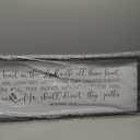 Surfapans Proverbs 3 5-6 Bible Verse Wall Decor, 32"x12" Rustic Christian Scripture Trust in the Lord With All Thine Heart Sign, Large Religious Prayer Holy Motivational Framed Catholic Hanging Art (Black)