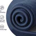 Sour Lemon 8x10 Area Rugs for Living Room Bedroom, Large Carpet Navy Blue