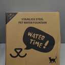 Dog Water Fountain for Large Dogs, 7L/1.8Gal 4200mAh Cordless Dog Water Dispenser, Stainless Steel Automatic Pet Water Fountain Indoor/Outdoor with Ultra-Quiet Pump Multi-Filter, Easy Clean