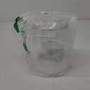 Folinstall Wide Mouth Apothecary Jar with Lid, 0.5 Gallon Glass Jar for Kitchen Storage and Laundry Room Organization, 72 oz Clear Glass Container for Cookie, Candy, Sugar, Flour, Nuts