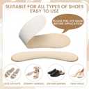 ramede 9 Pairs Heel Cushion Pads Keep Upper Curves Foot Strap Cushions Self-Adhesive Cushion Inserts Prevent Heel Protectors to Prevent Pain Slip and Blister (Light Skin Tone)
