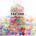 WITCOLOR 160,000 Floral Beads for Centerpieces Rainbow Vase Filler Beads for Soilless Planting Fragrance Diffusion Floating Candle Holding Non Toxic Beads for Wedding Centerpiece Floral Decorations